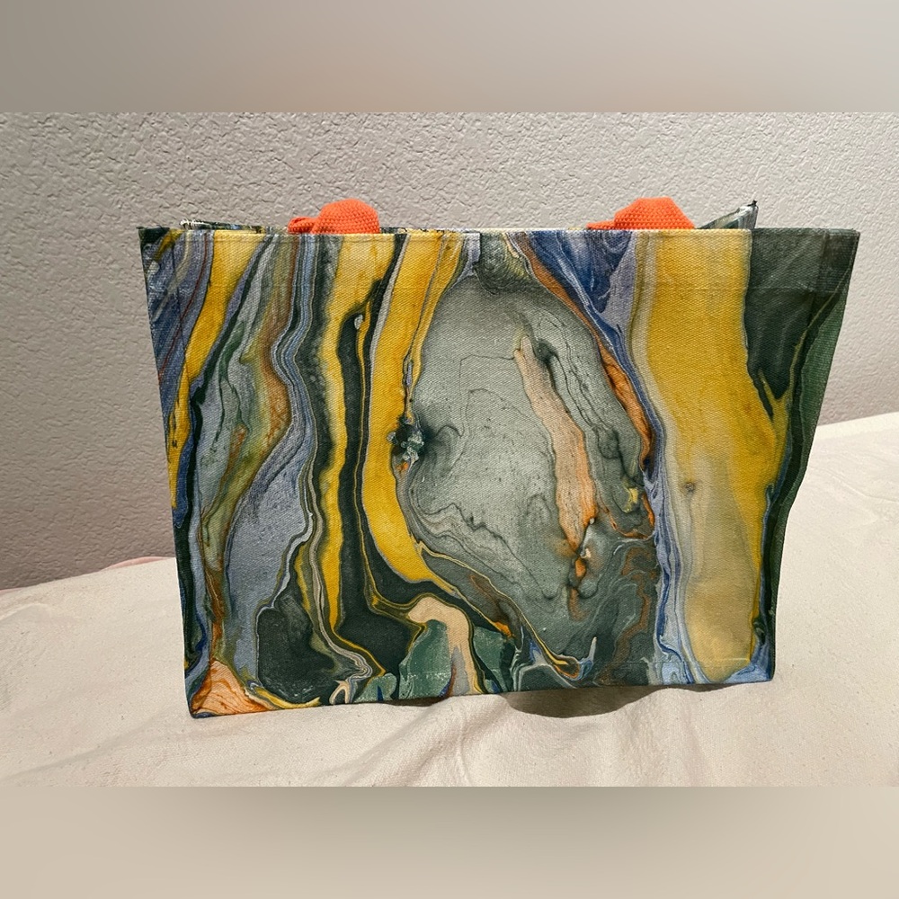 New Colorful Abstract  hand make /paint Tote Bag